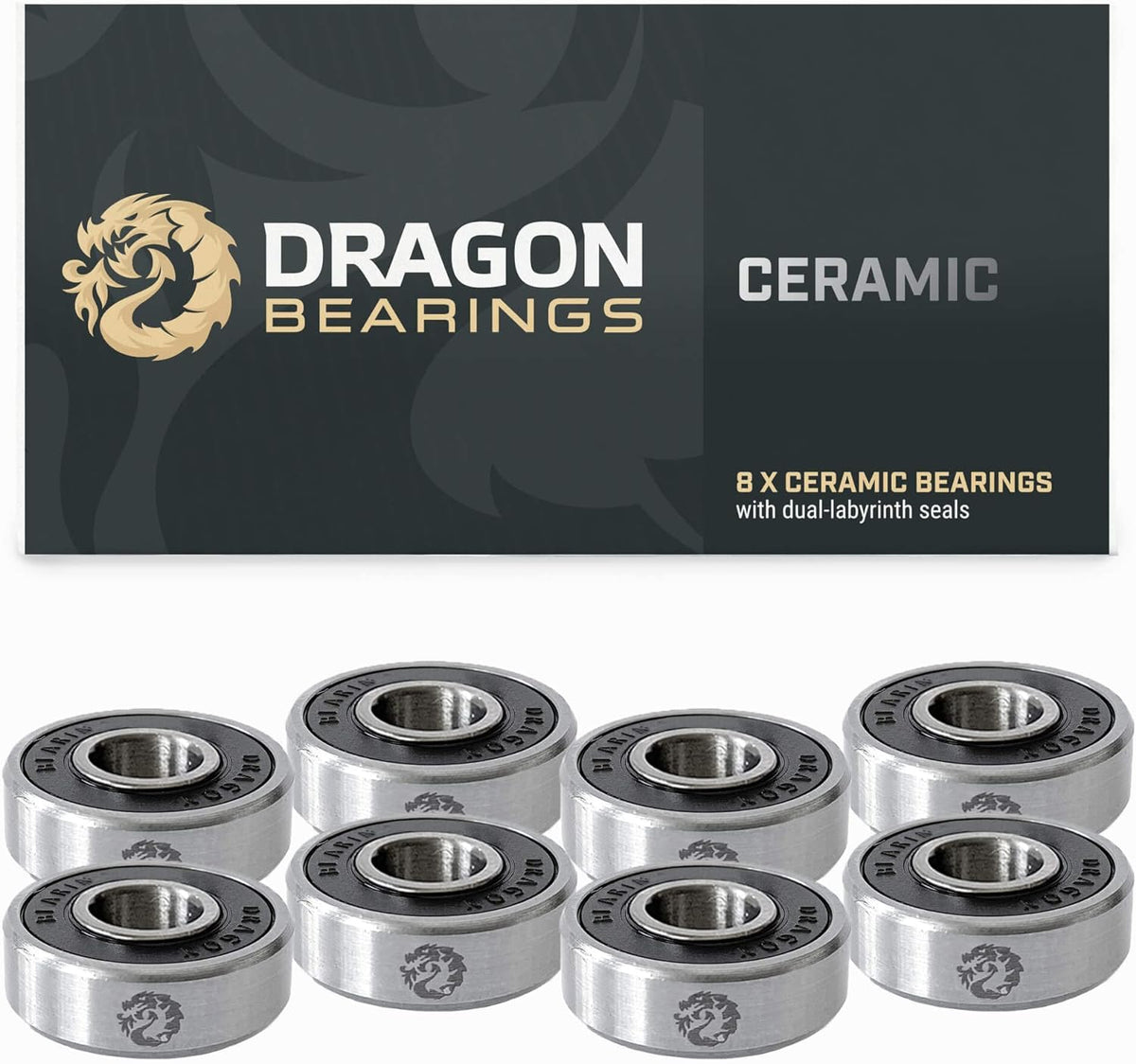 Fireball Supply Co. Dragon Bearings, CERAMIC, 8-Pack