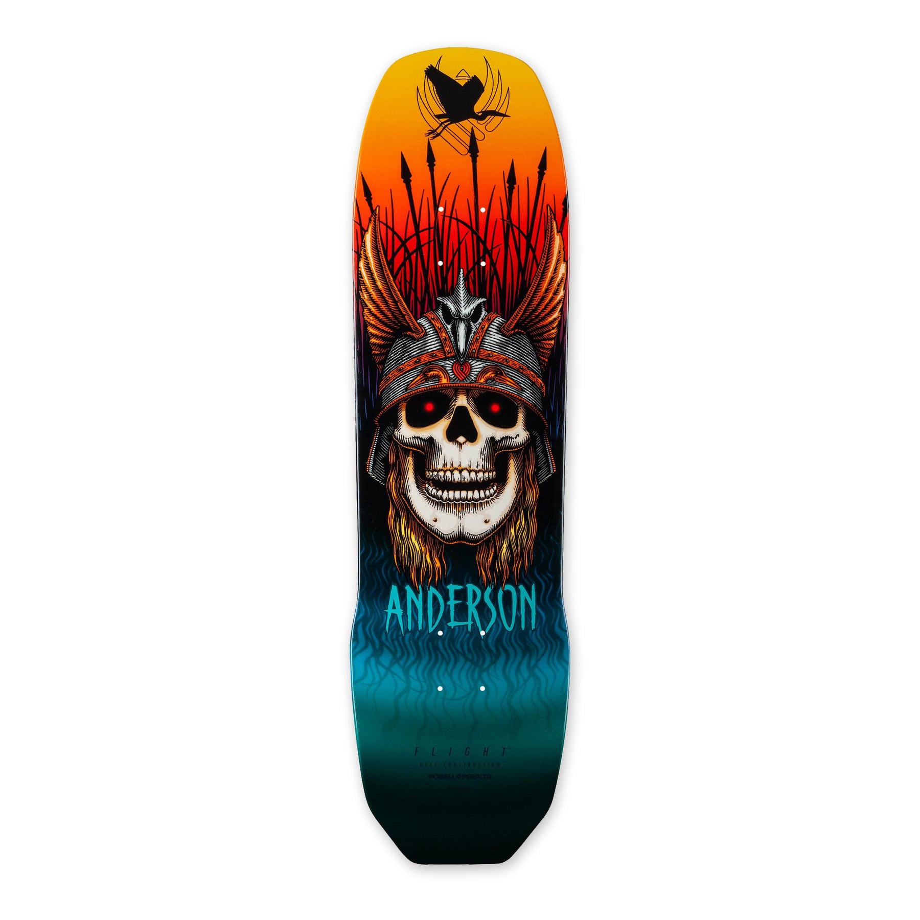 Powell-Peralta Flight Andy Anderson Crane Skull Pro Skateboard Deck, 8.45" & 9.13"