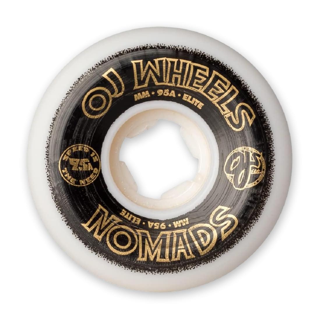 OJ 54mm Elite White Nomads 95a Skateboard Wheels