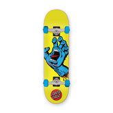 Santa Cruz Skateboard Complete, Screaming Hand Yellow, 7.75"