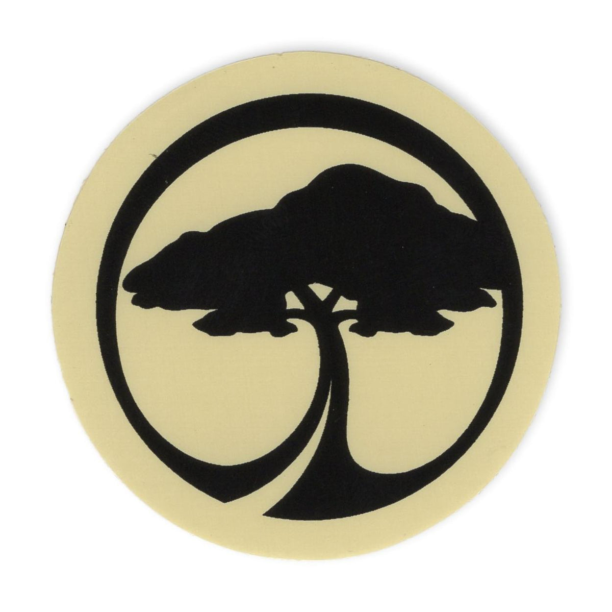 Arbor Skateboards Tree Logo Sticker, Tan, Small