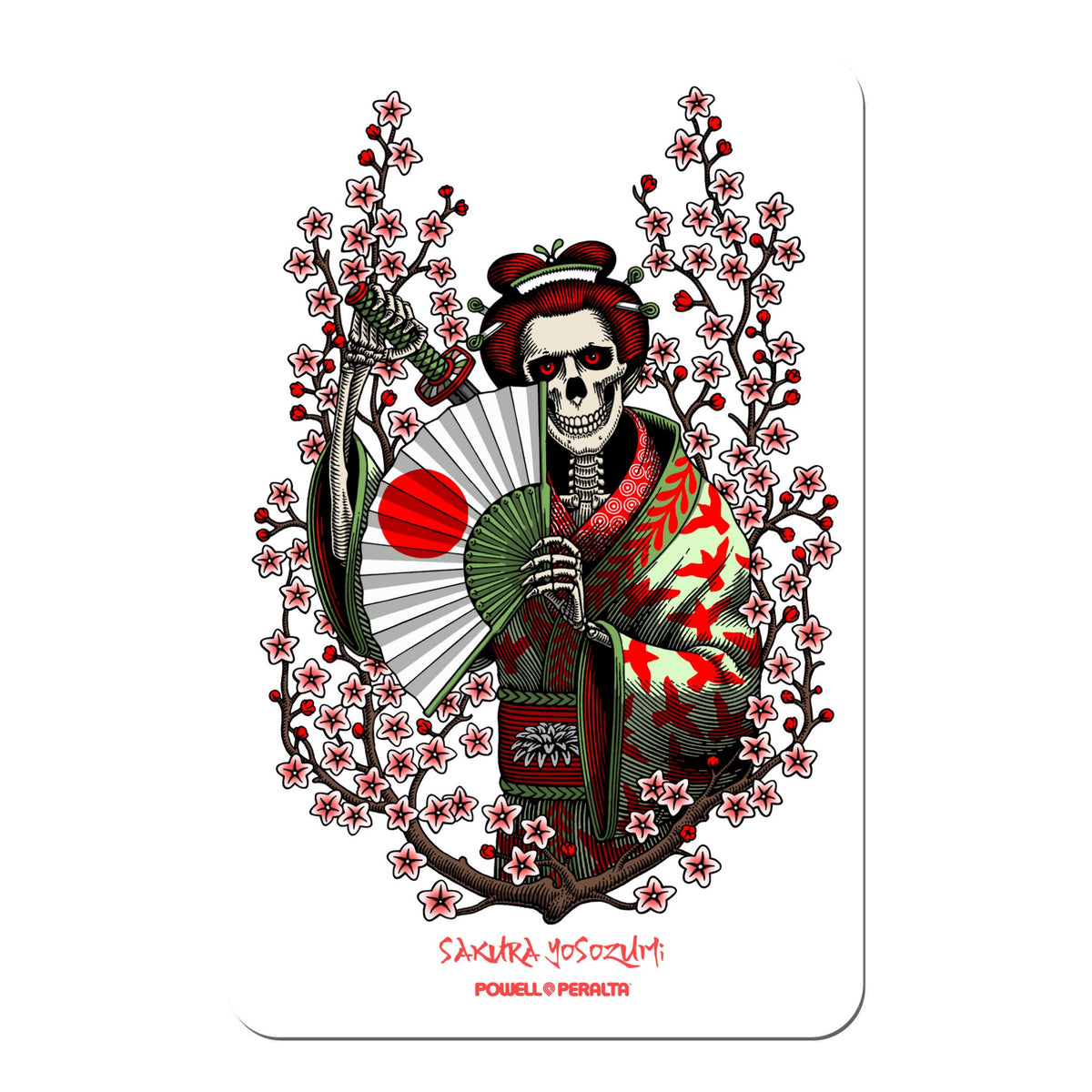 Powell-Peralta Sakura Yosozumi Samurai Sticker