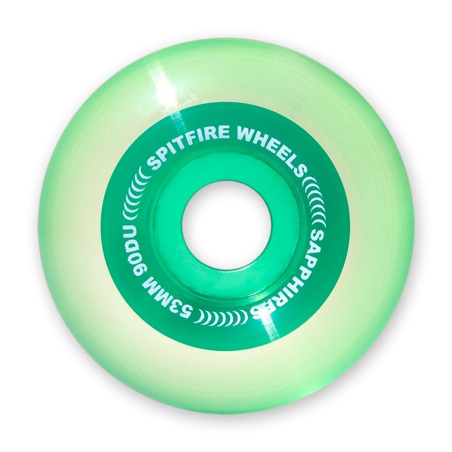Spitfire Sapphire Wheel, Green, 53mm/90a