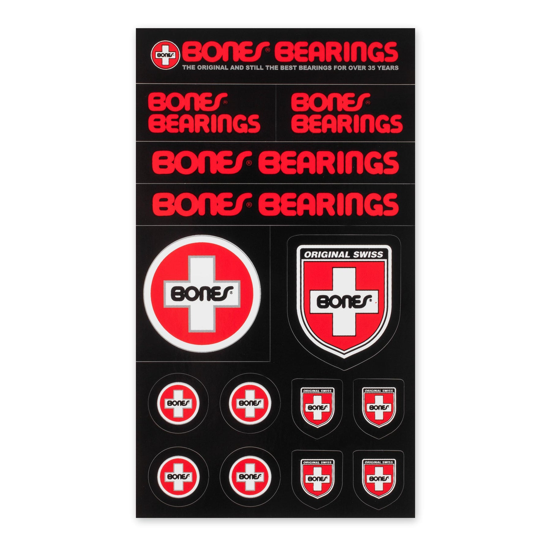 Bones Bearings Swiss Multiple Sticker Sheet