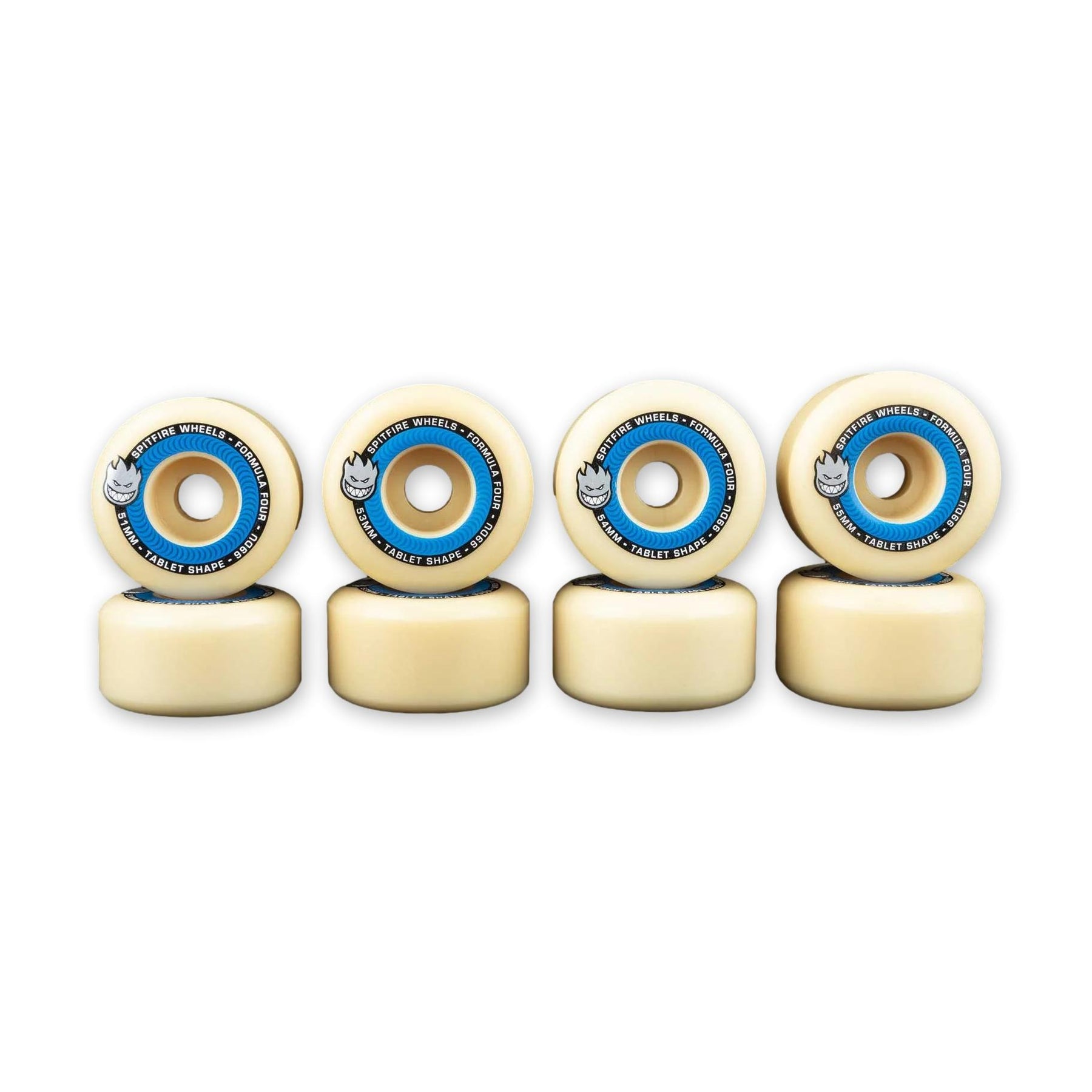 Spitfire Formula Four Tablet Skateboard Wheels, 99a