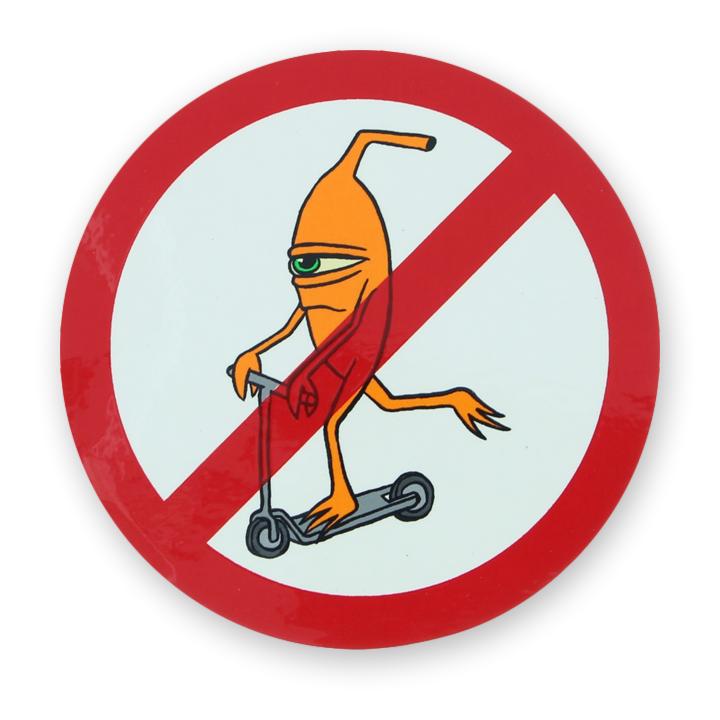 Toy Machine No Scooters Sticker