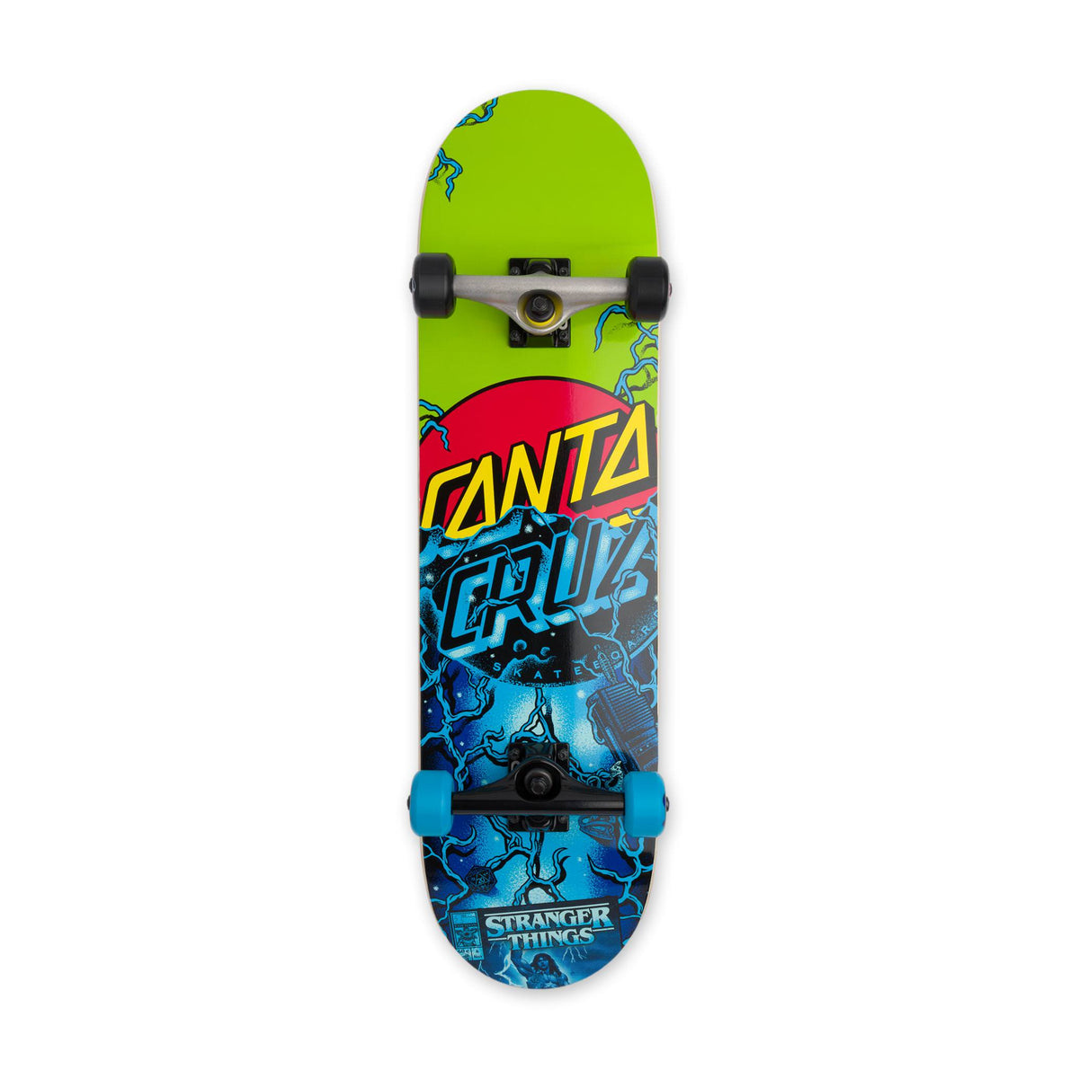 Santa Cruz Classic Dot Stranger Things Skateboard Complete 8.25"