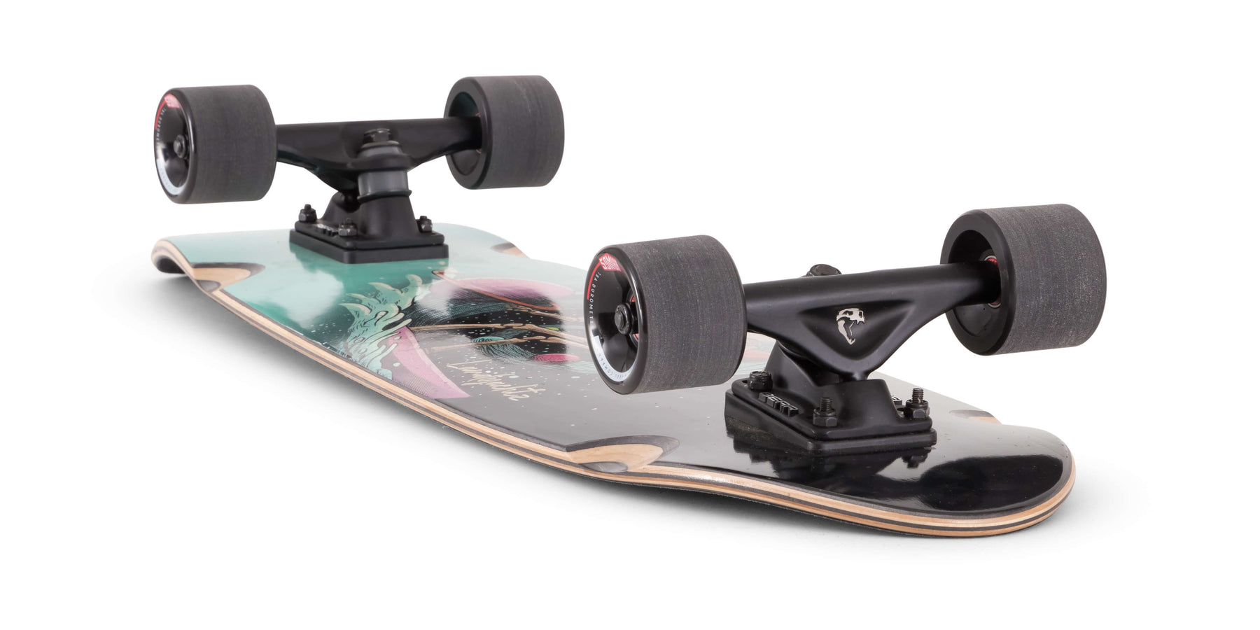 Landyachtz Dugout Series Skateboard, Surfing Skeleton Complete