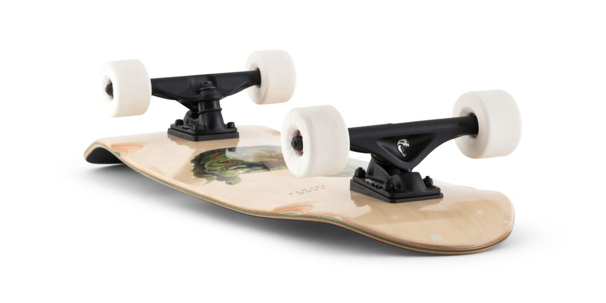 Landyachtz Tugboat Series Longboard Skateboard, Meowijuana Complete