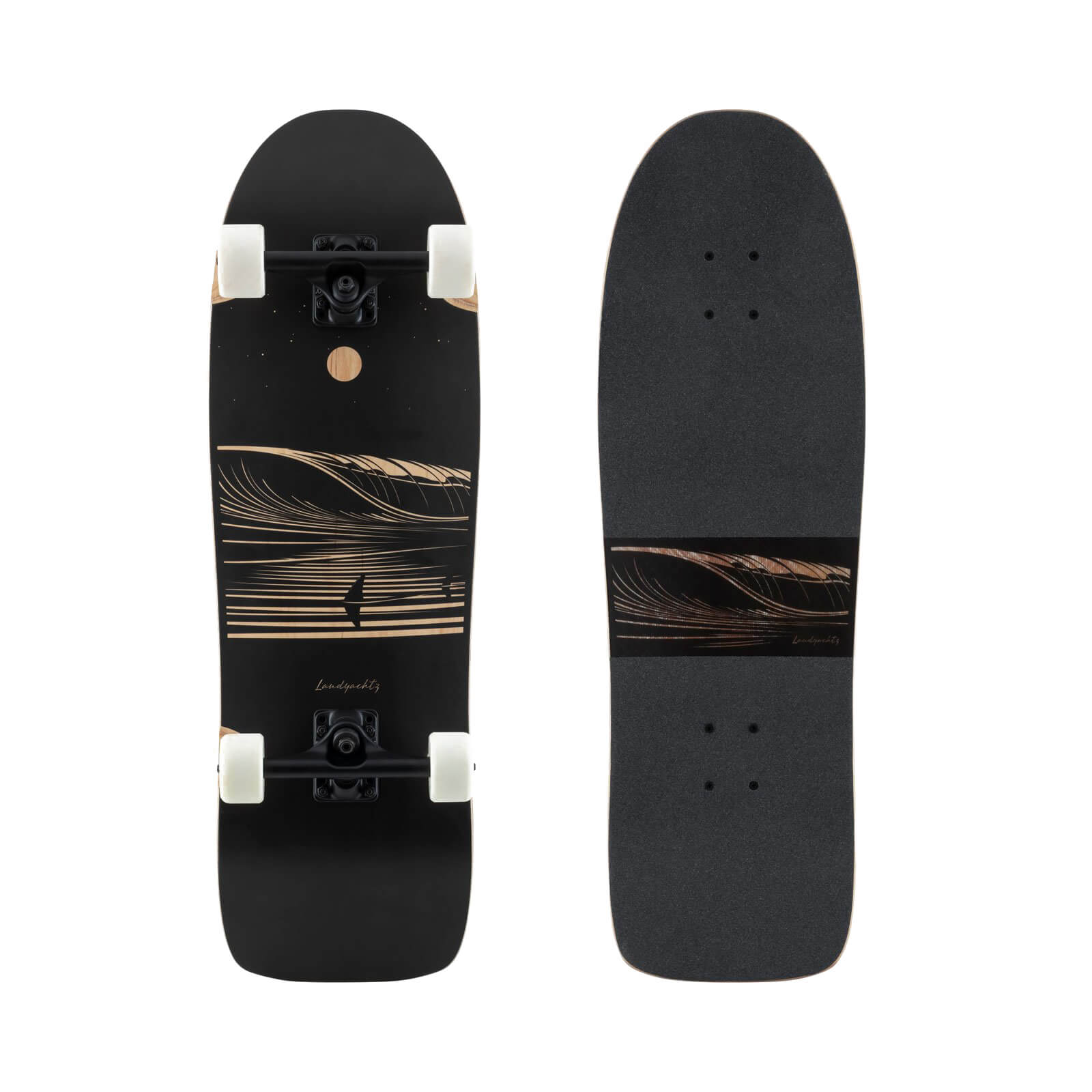 Landyachtz ATV X Complete w/ White Wheels, Dark Wave