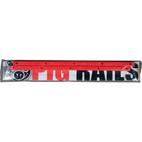 PIG Skateboard Deck Rails, Red