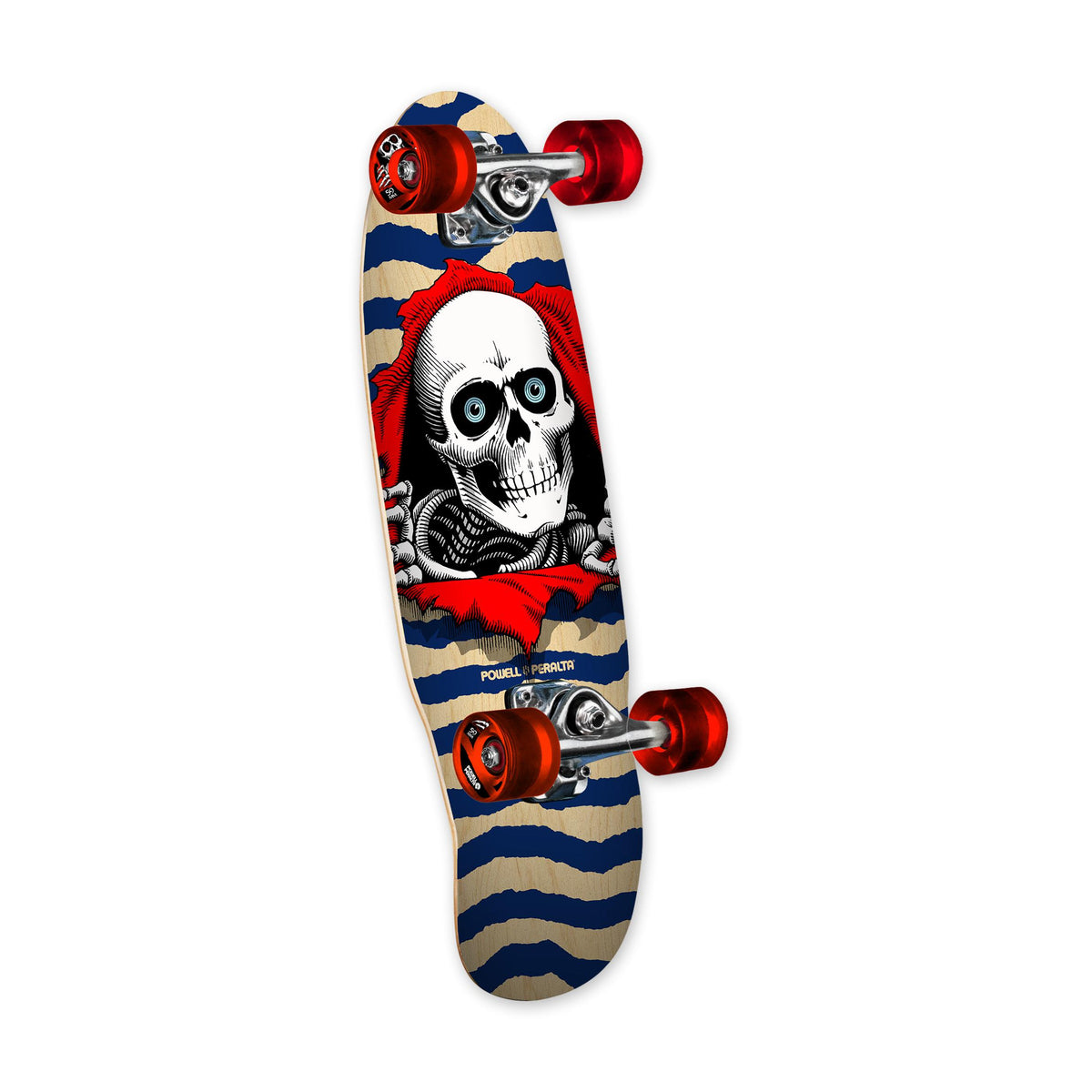 Powell Peralta Micro Mini Complete, Ripper Natural/Blue, 7.5"