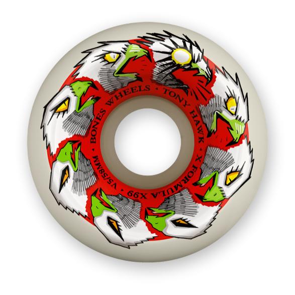 Bones Hawk Animation Wheels, V5 X-Formula, 58mm/99a