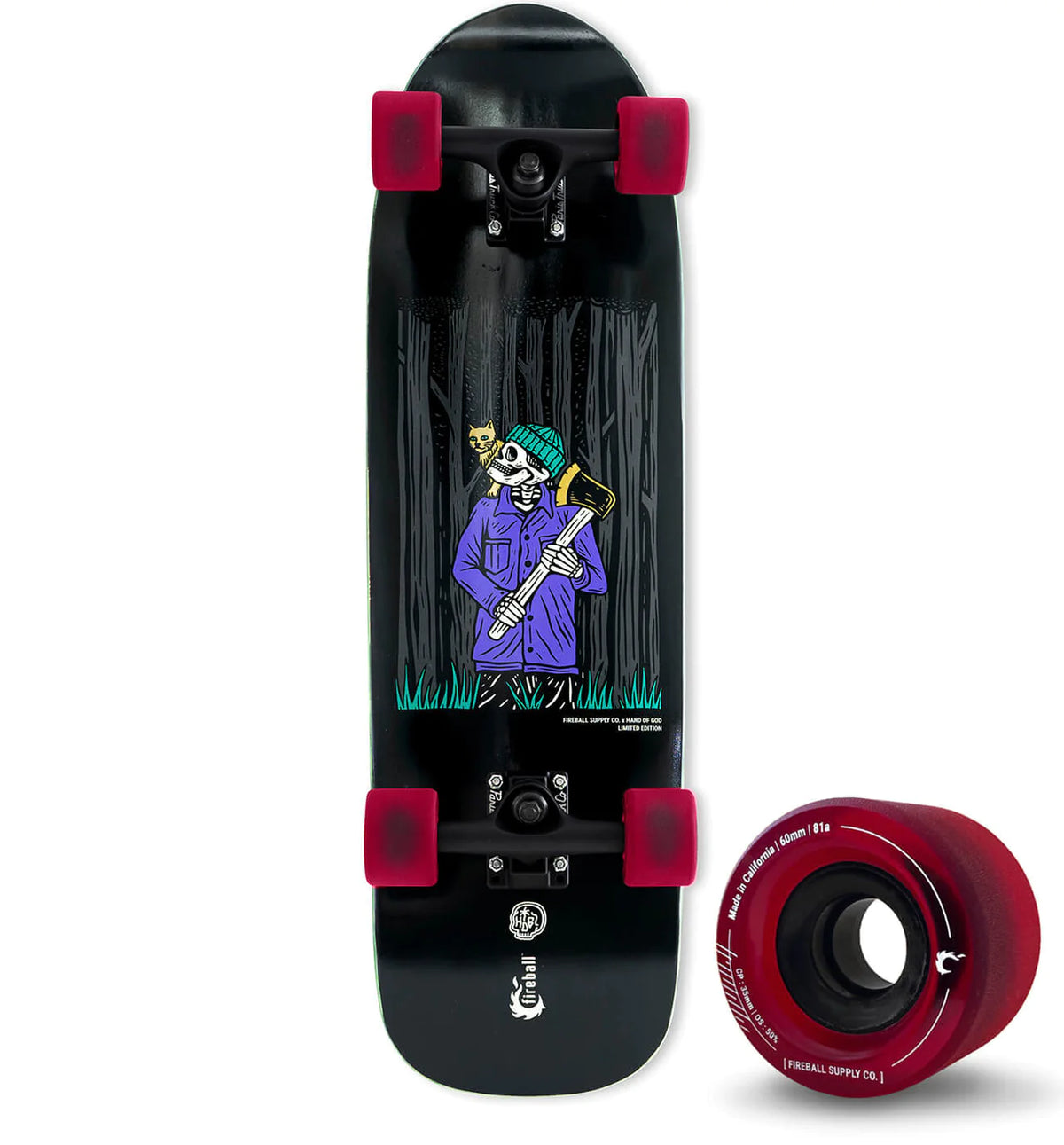 Fireball x Hand of God Artist Series Skateboard