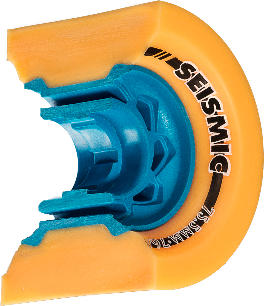 Seismic ALPHA Longboard Wheels, 75.5mm