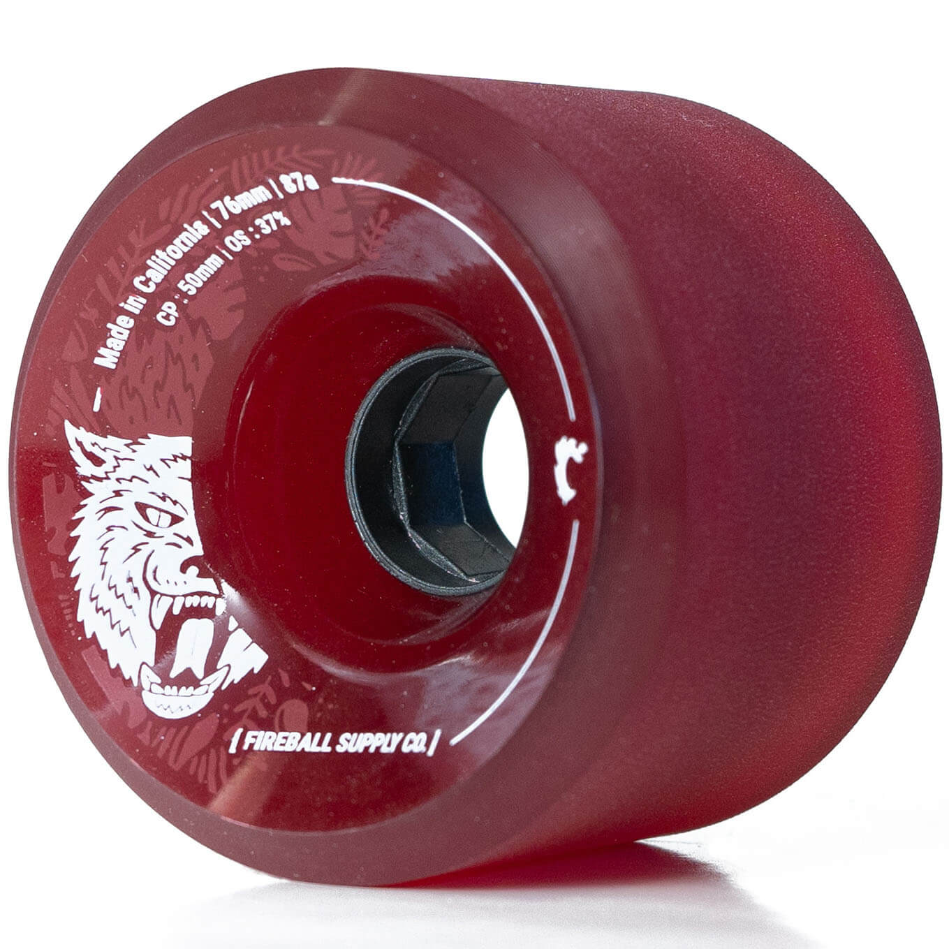 Fireball BEAST Longboard Wheels, 76mm, Red