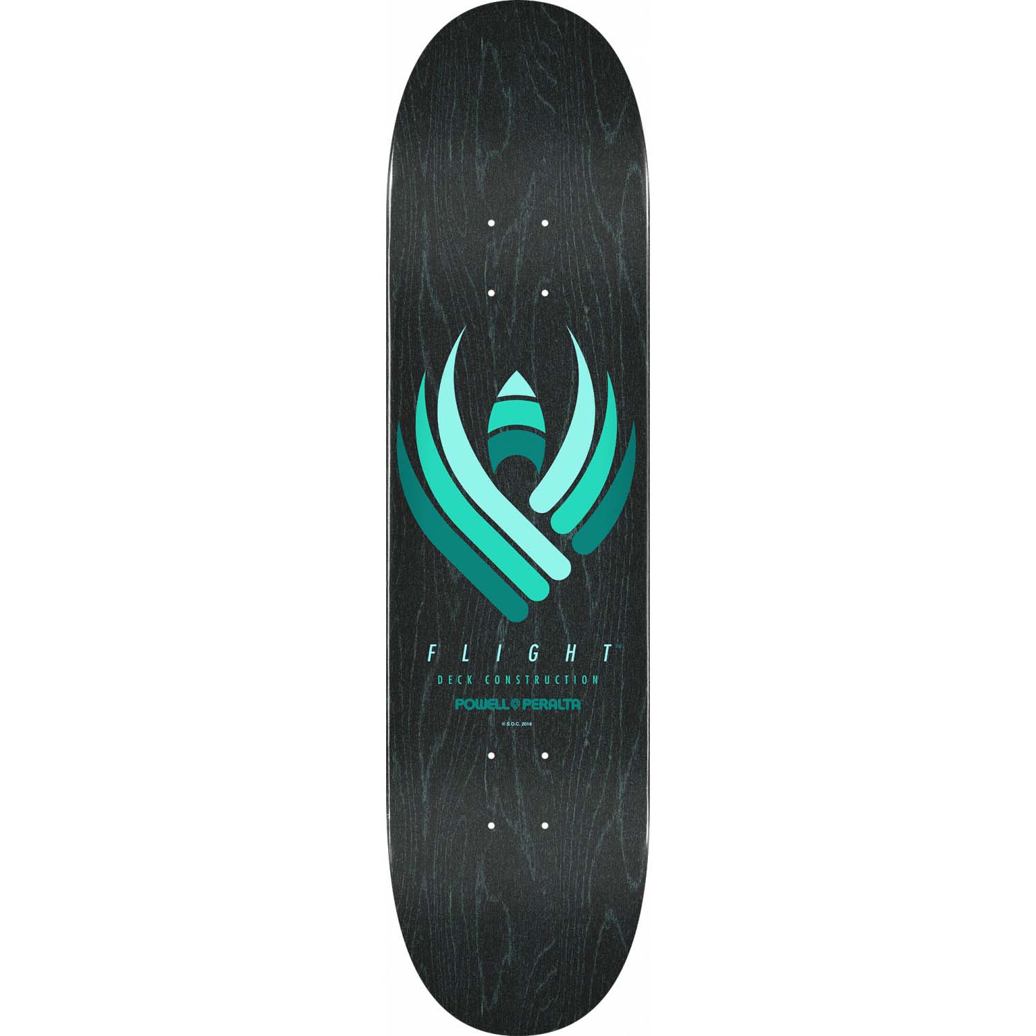 Powell-Peralta Black Flight Skateboard Deck, Shape 243, 8.0"