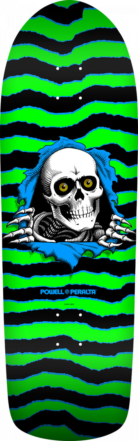 Powell-Peralta OG Old School Ripper Skateboard Deck, Green/Black, 10.0"