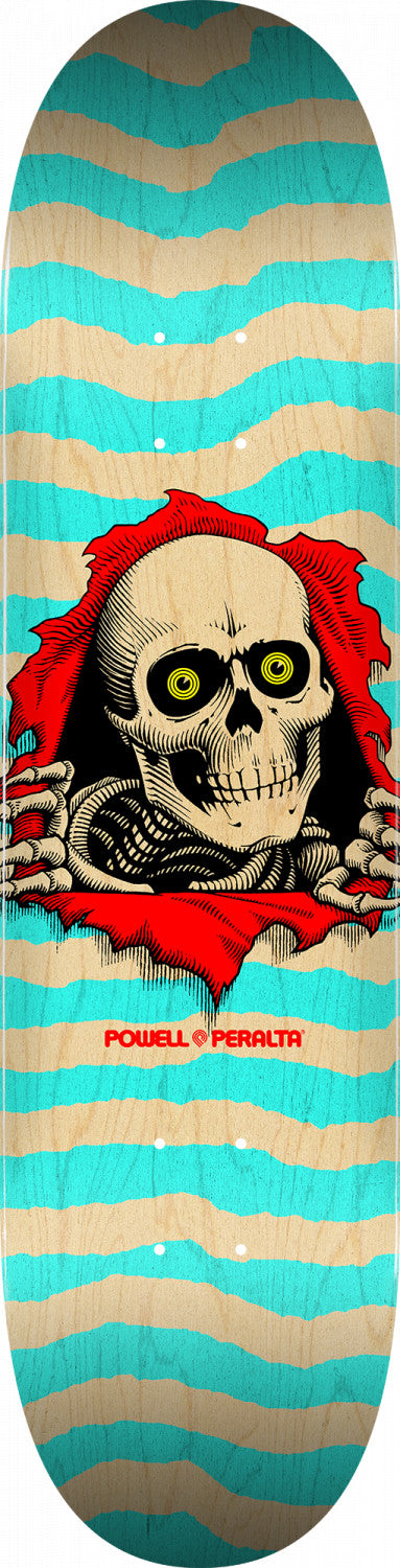 Powell-Peralta Ripper Natural/Turquoise, Shape 242, 8.0", Deck Only