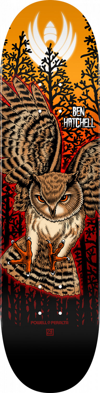 Powell-Peralta Hatchell Pro Flight Owl Skateboard Deck, Shape 249, 8.5" - 2021