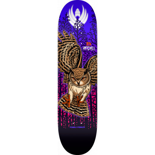Powell-Peralta Hatchell Pro Flight Owl Skateboard Deck, Shape 249, 8.5"