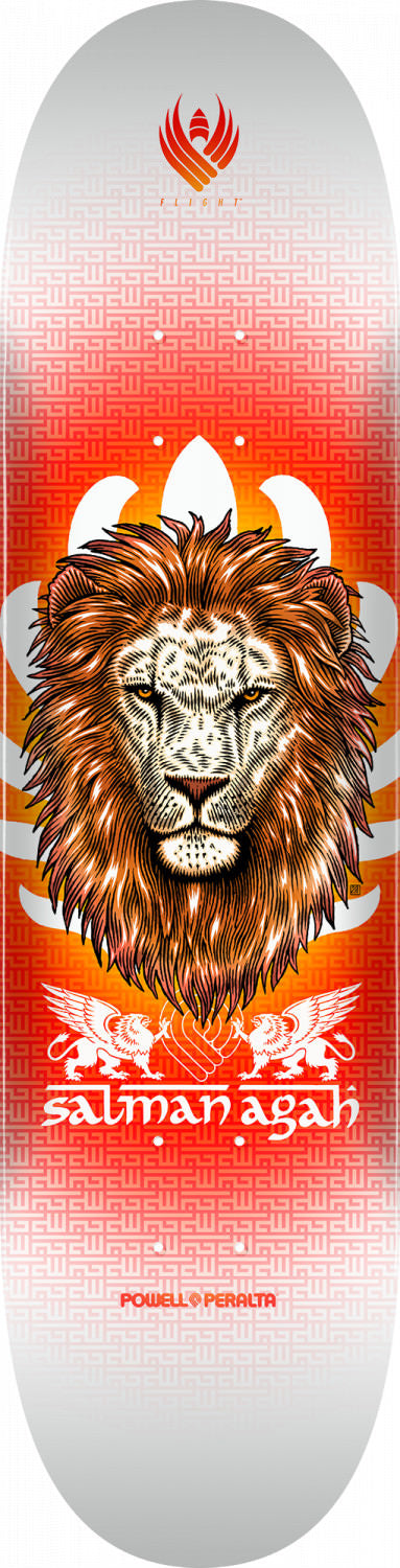 Powell-Peralta Flight Deck Agah Lion 4, Shape 242, 8.0"