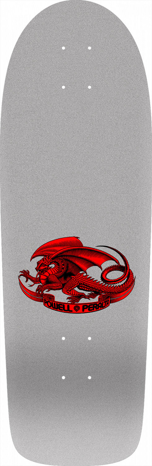 Powell-Peralta Ray Rodriguez OG Skull and Sword Skateboard Deck, Silver, 10"