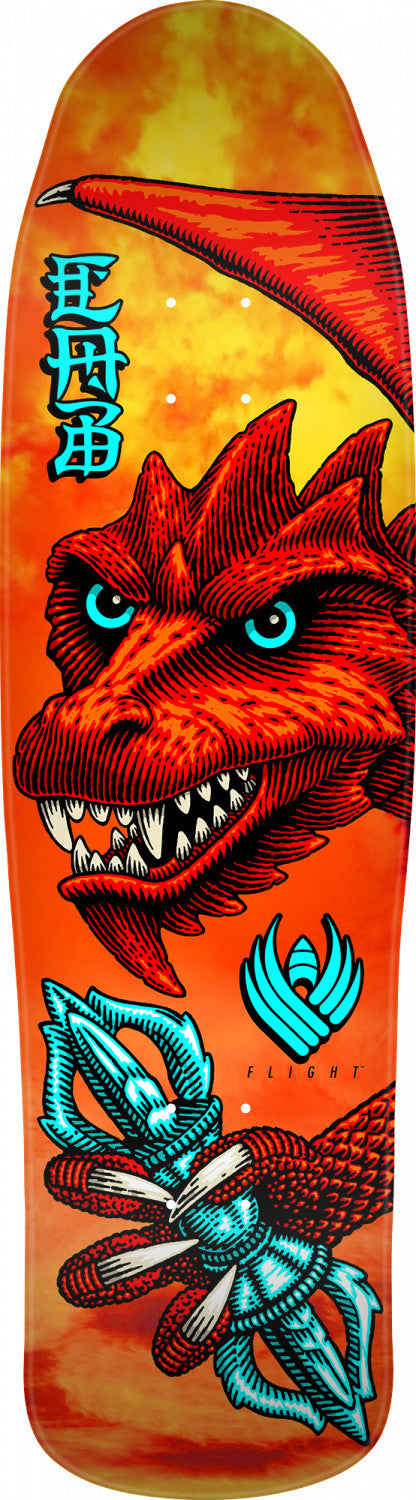 Powell-Peralta Pro Steve Caballero Dragon Wing Flight Skateboard Deck, Shape 216