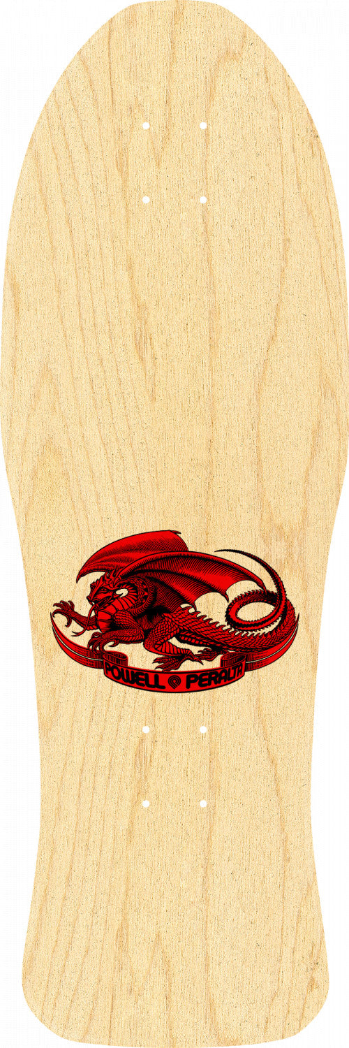 Powell-Peralta Steve Caballero Chinese Dragon Skateboard, Fire Red, Shape 150, 10.0"