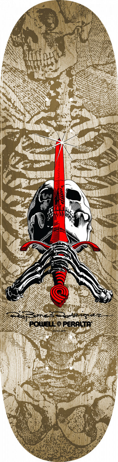 Powell-Peralta Skull and Sword Natural, Shape 246, 9.0", Deck Only