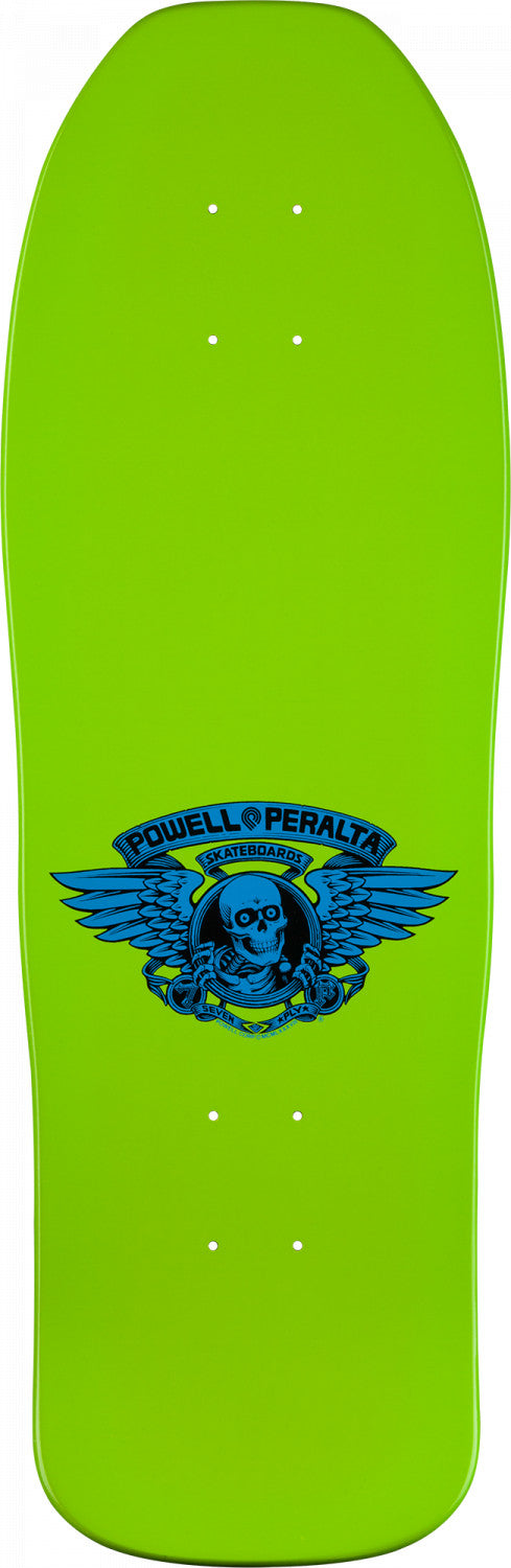 Powell-Peralta Vallely Elephant Skateboard Deck, Lime, Shape 163, 9.85"