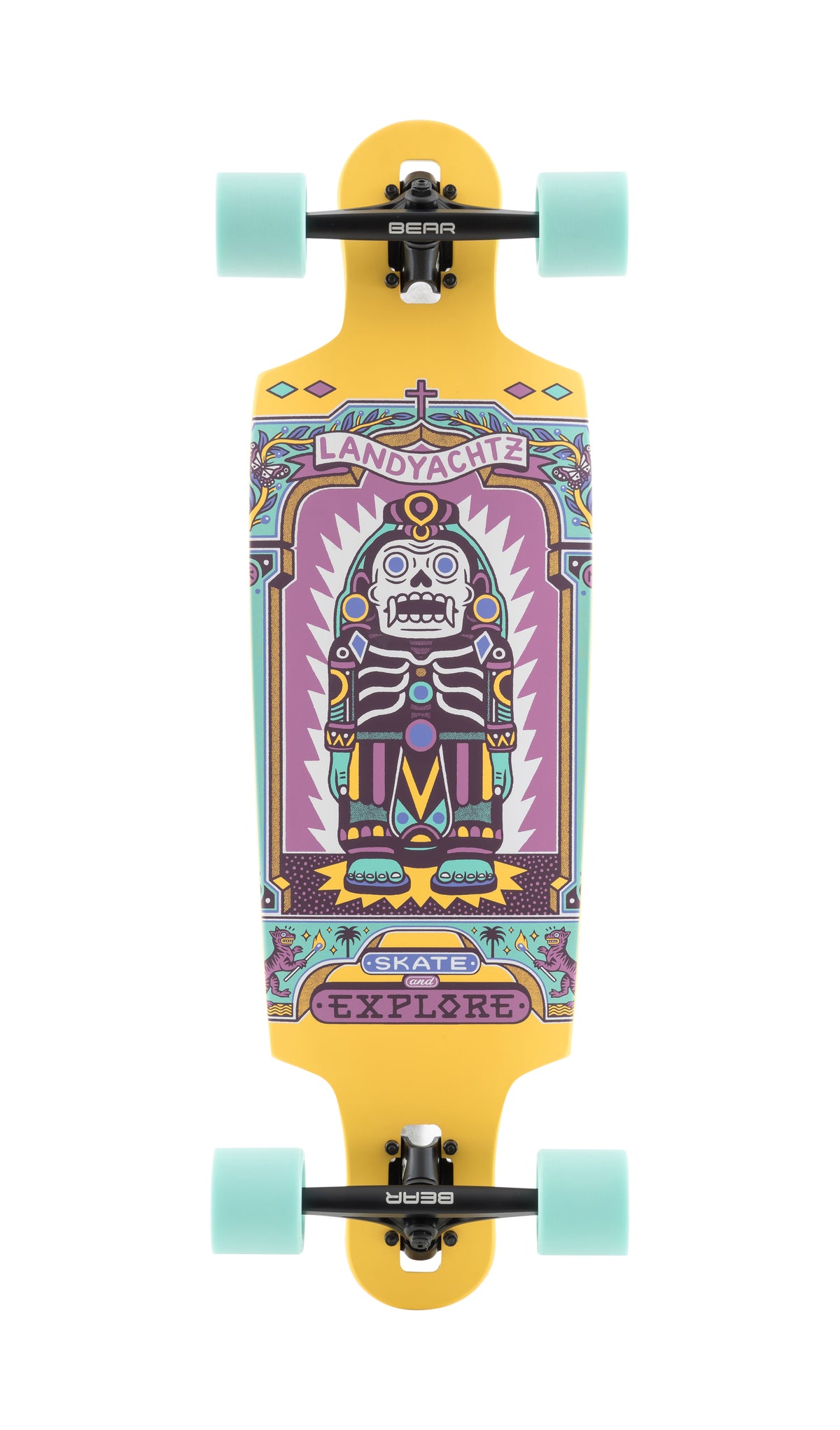 Landyachtz Drop Cat Longboard, Deck and Complete