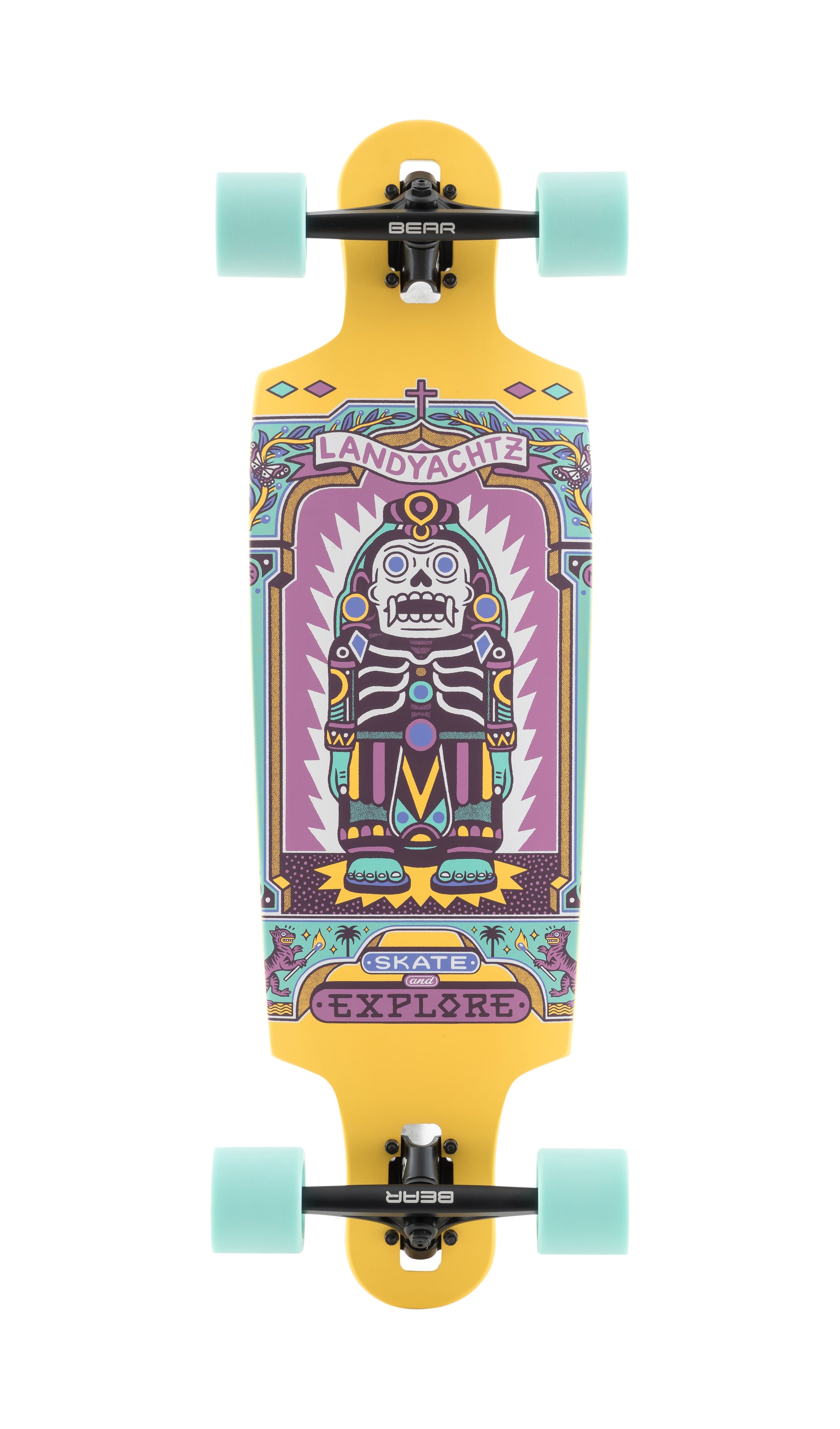 Landyachtz Drop Cat Longboard, Deck and Complete
