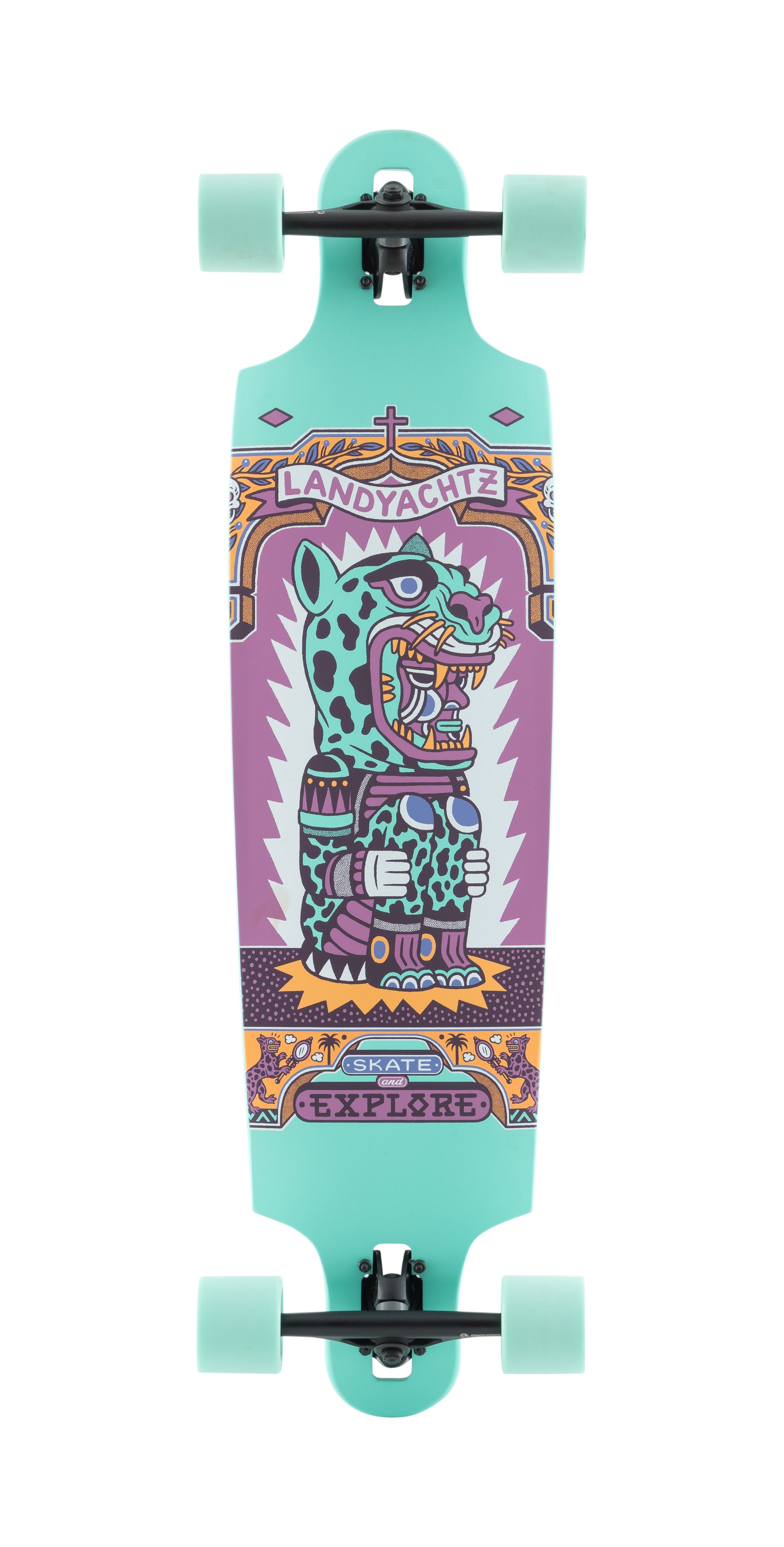 Landyachtz Drop Cat Longboard, Deck and Complete