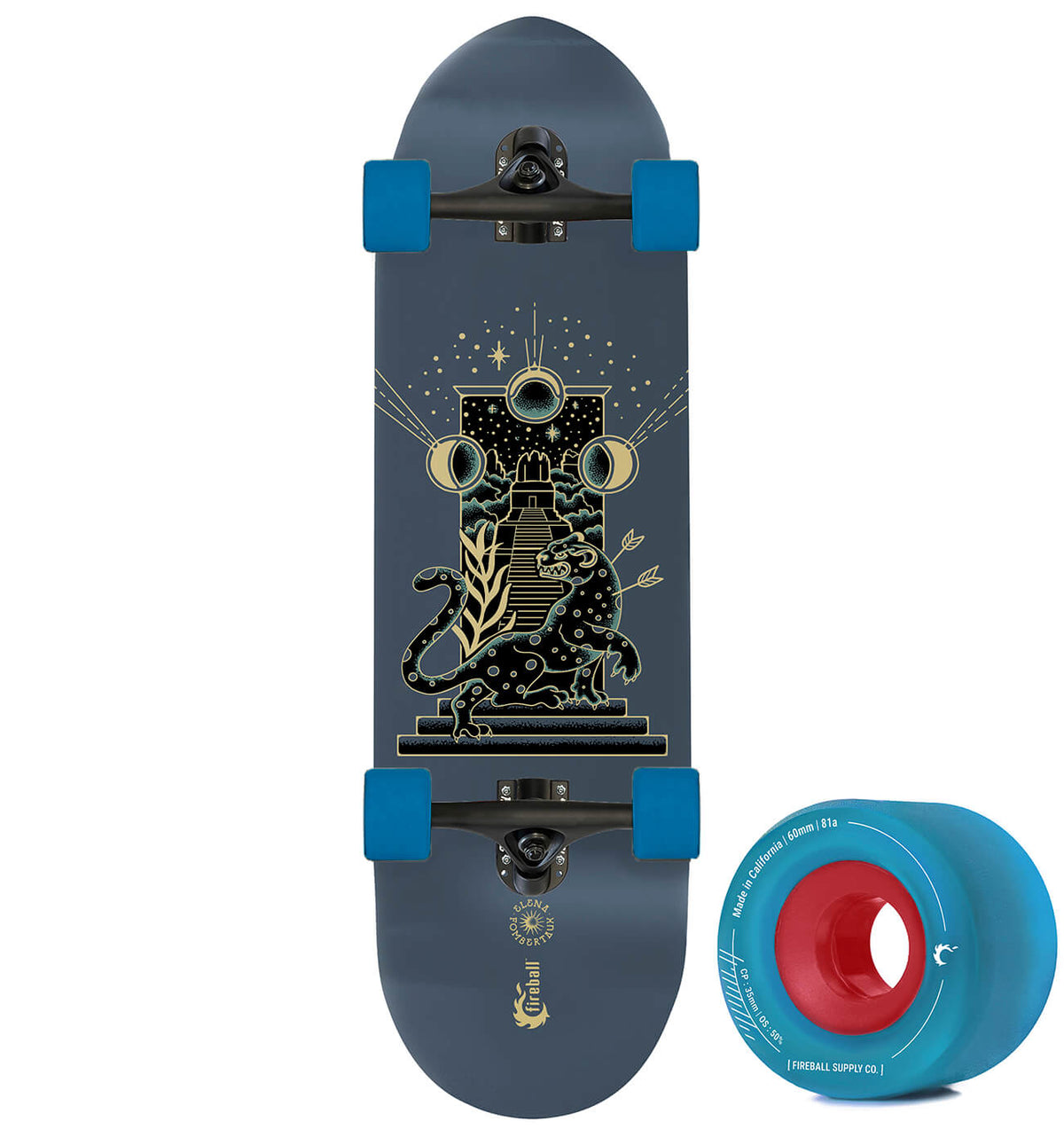 Fireball x Elena FX Mini Cruiser Artist Series Skateboard