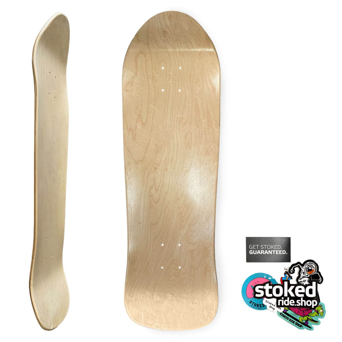 Stoked Ride Shop Old School Fishy Deck, 9.25"