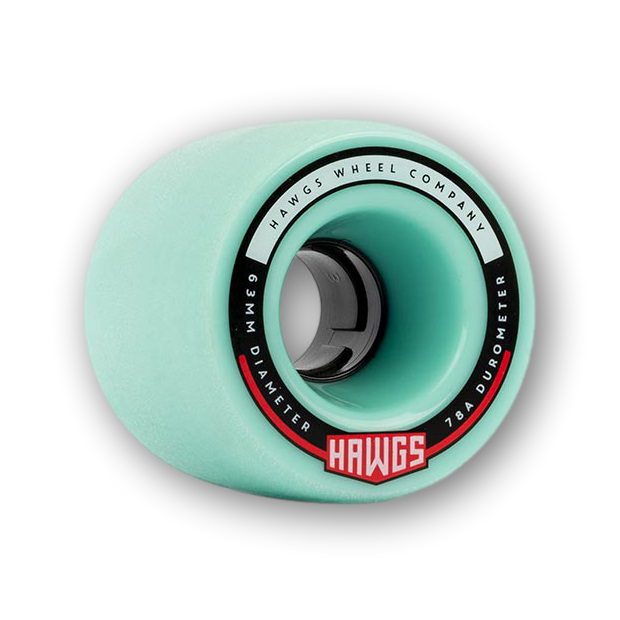 Landyachtz Fatty Hawgs Longboard Wheels, Teal, 63mm
