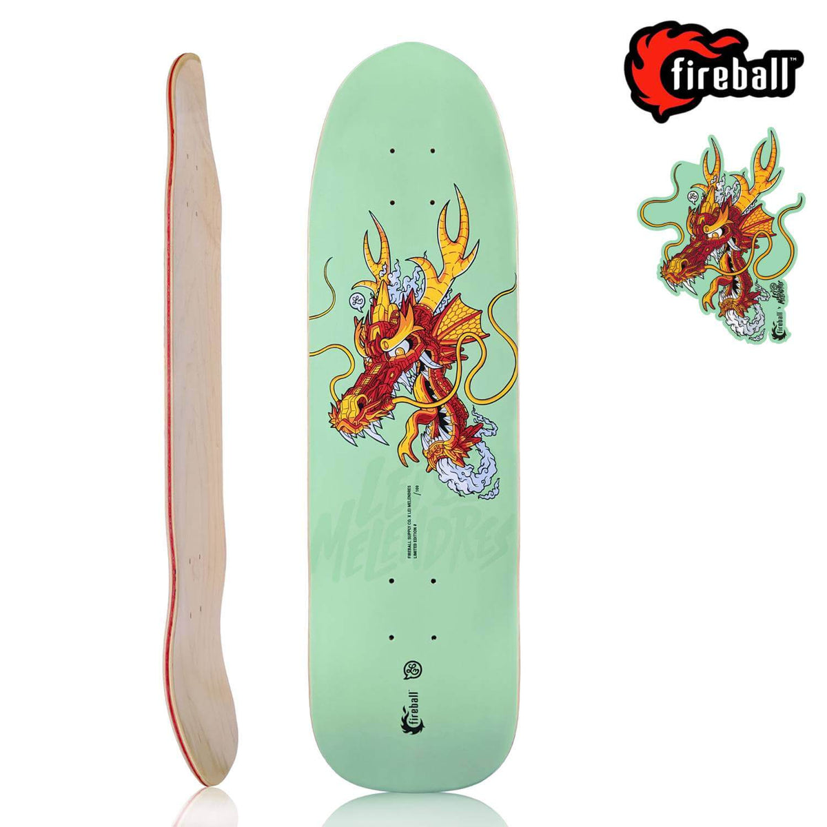 Fireball Limited Edition Lei Melendres Artist Series Cruiser Skateboard