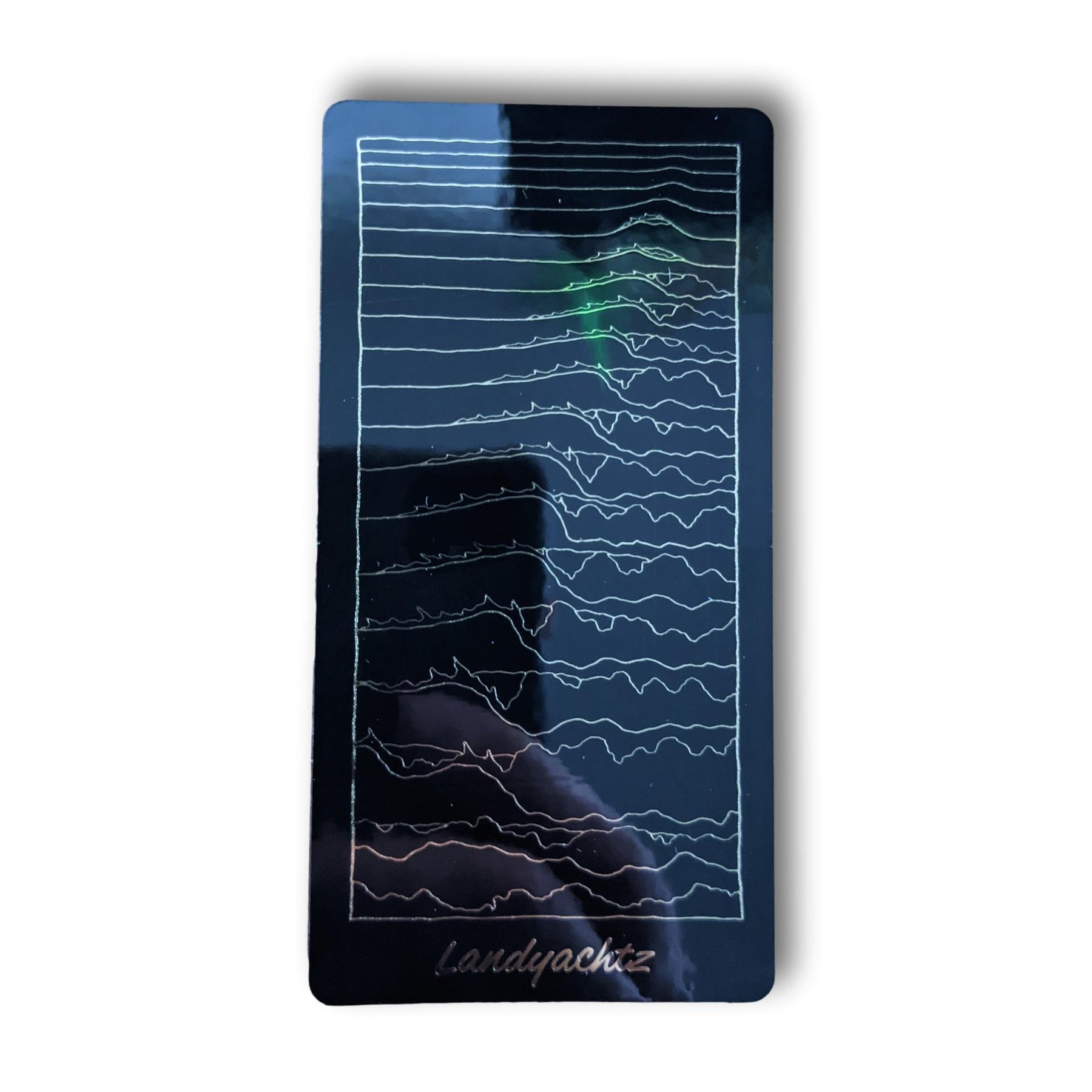 Landyachtz Ditch Life Waves Gold Sticker