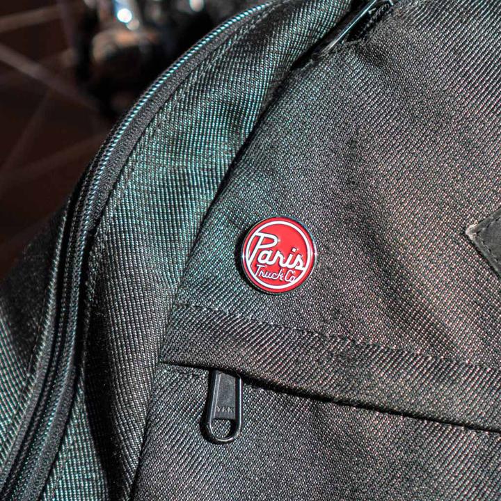 Paris Truck Co. Dot Logo Pin, 1.0"