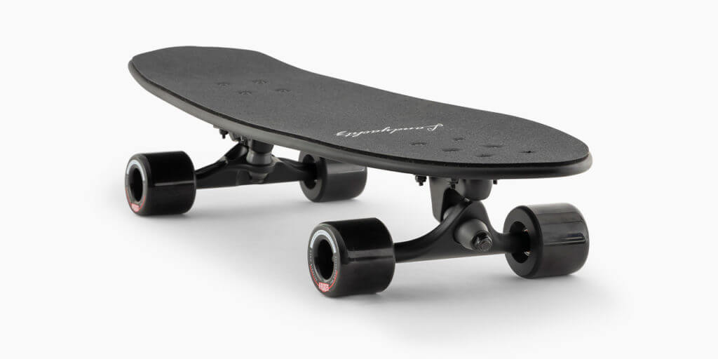Landyachtz Surf Skate Series Skateboard, Pocket Knife Black Complete
