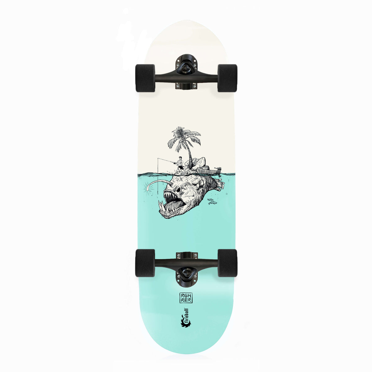 Fireball x Rohrer Mini Cruiser Artist Series Skateboard