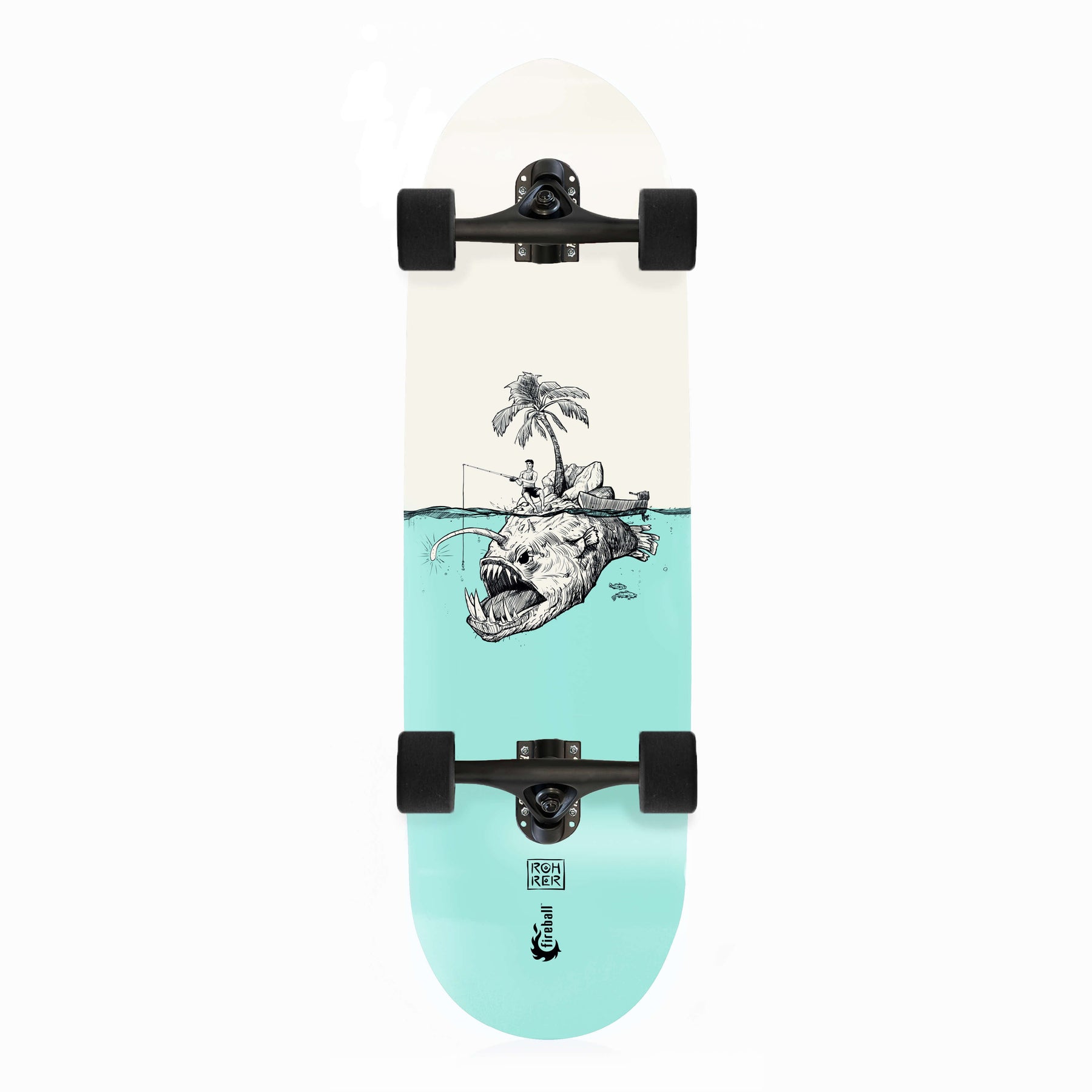 Fireball x Rohrer Mini Cruiser Artist Series Skateboard