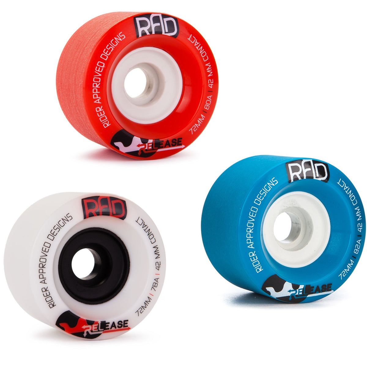 RAD Release Longboard Wheels, 72mm