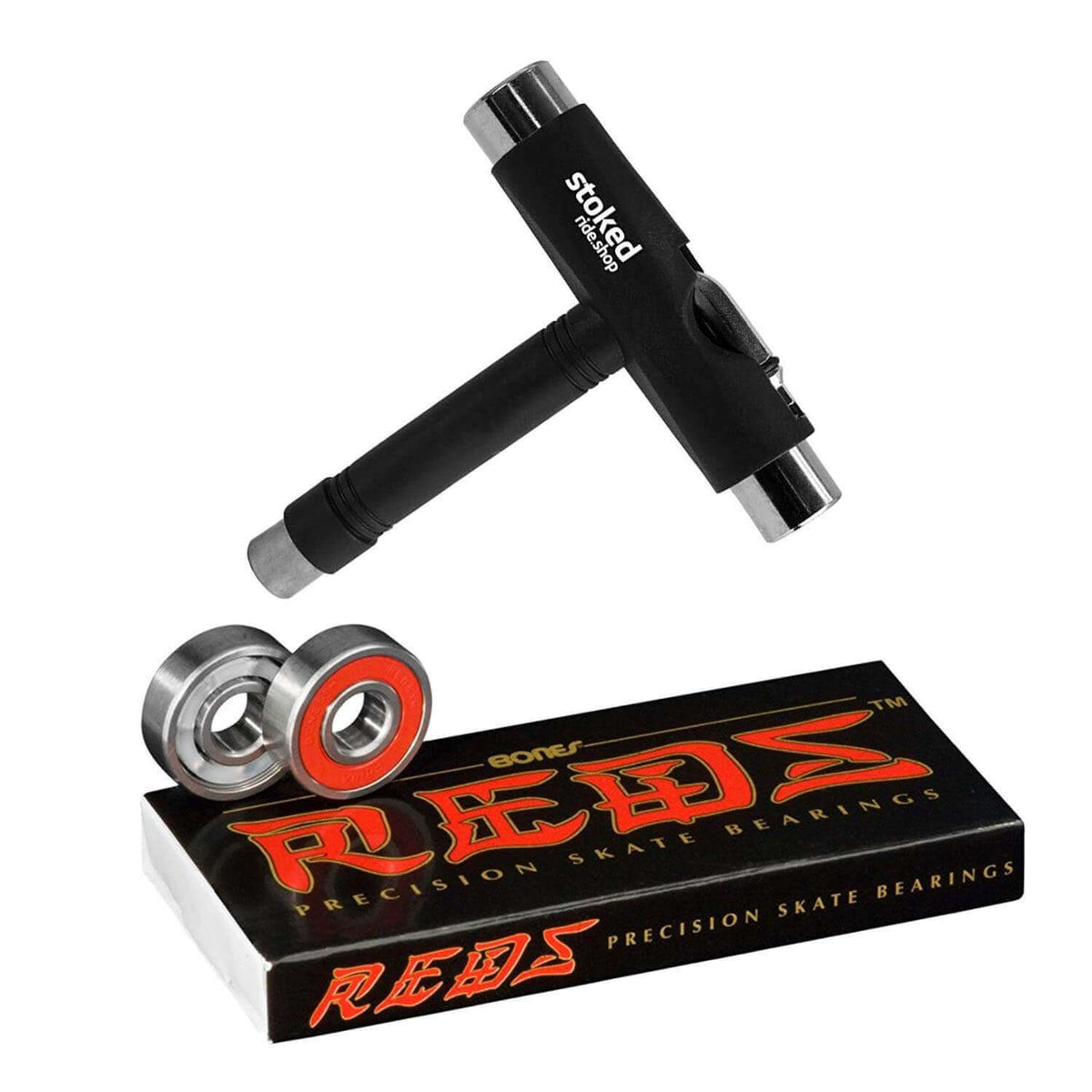 Bones Reds Bearings w/ Stoked T-Tool