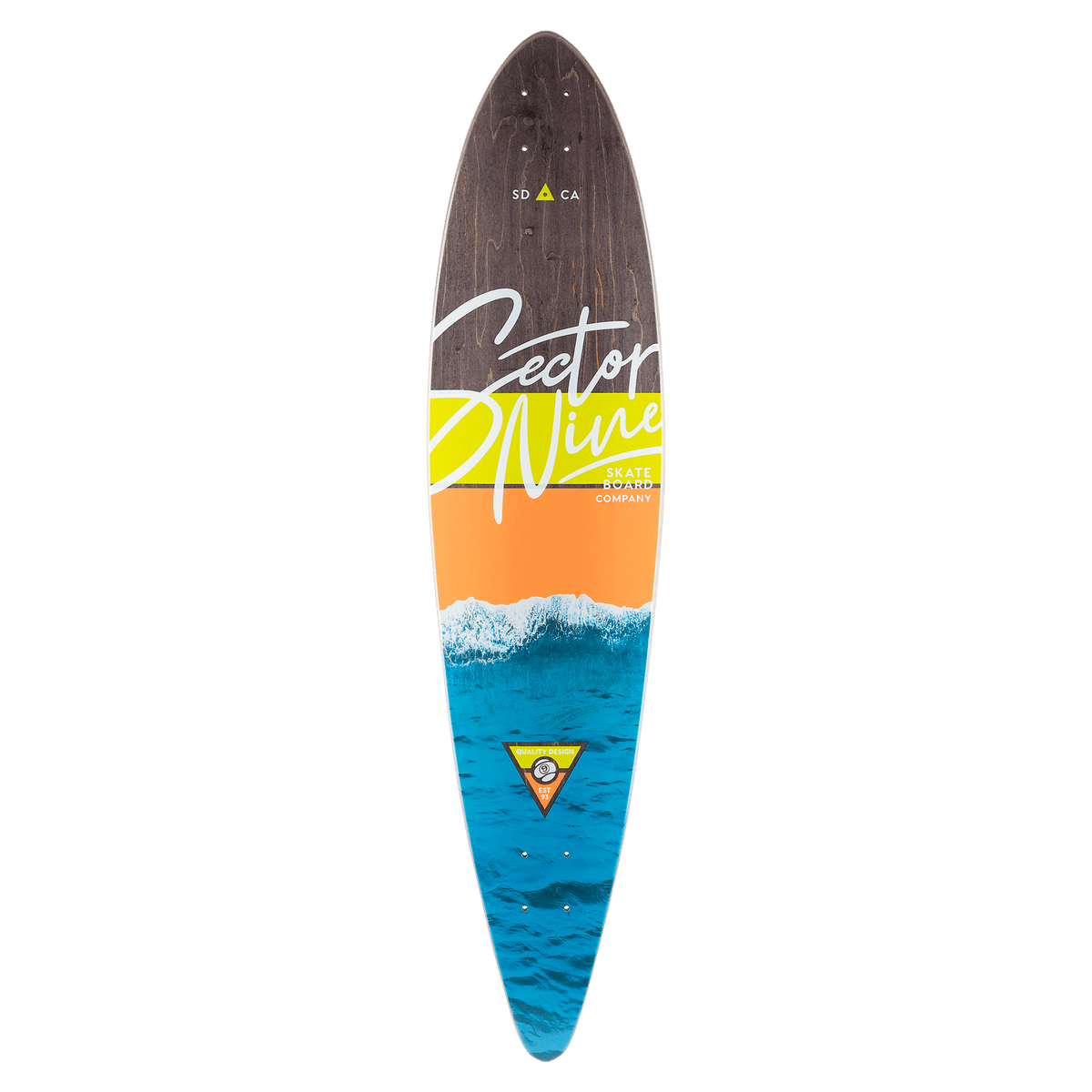 Sector 9 Shoreline Ledger Longboard Complete, Paris Jet Black