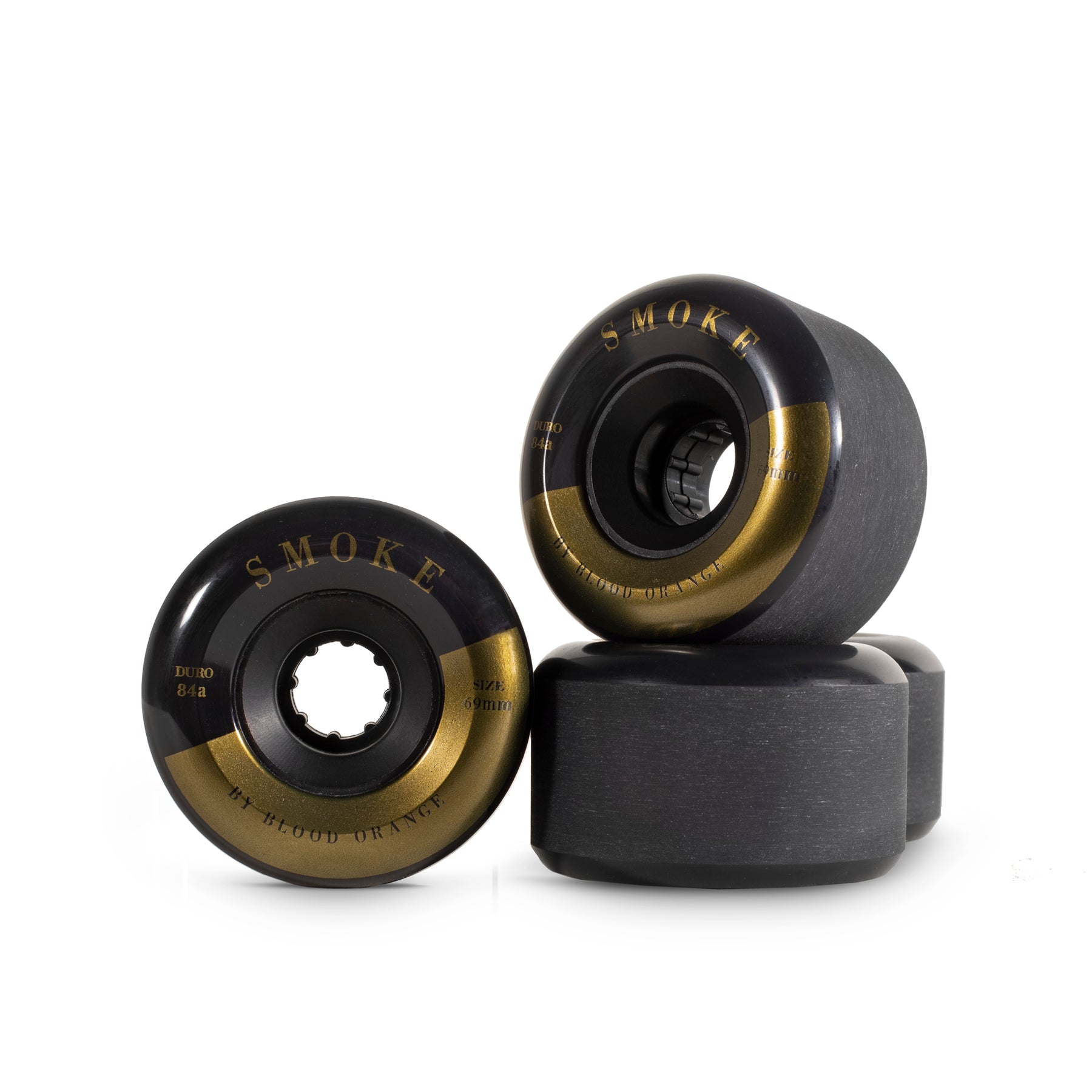 Blood Orange Smoke 69 mm Set Longboard Skateboard Downhill and Freeride Wheels