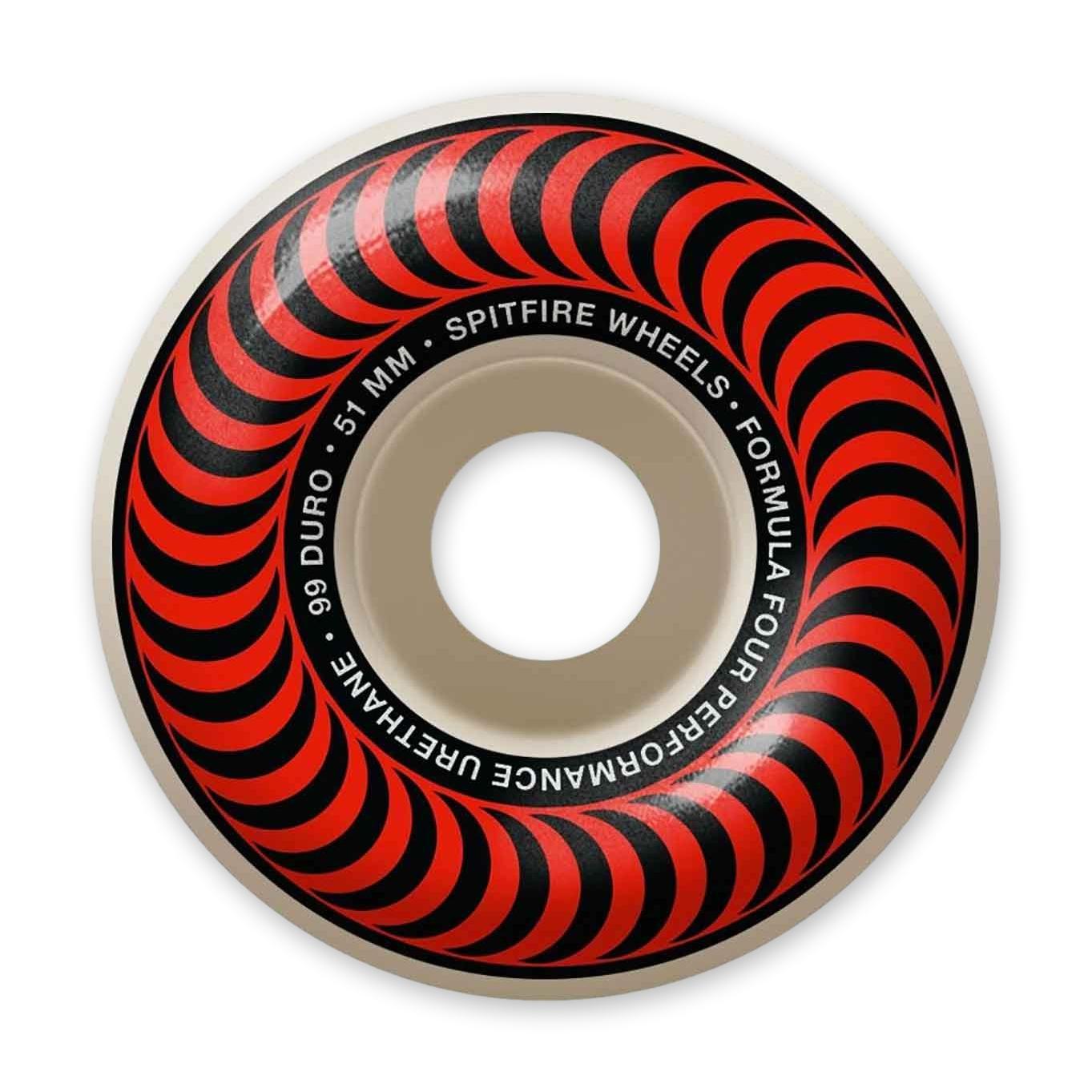 Spitfire Formula Four Classic Skateboard Wheels, 99a