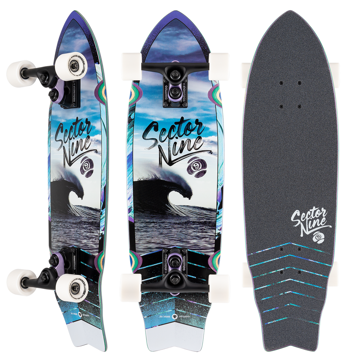 Sector 9 Wavepark Shadow Longboard Complete