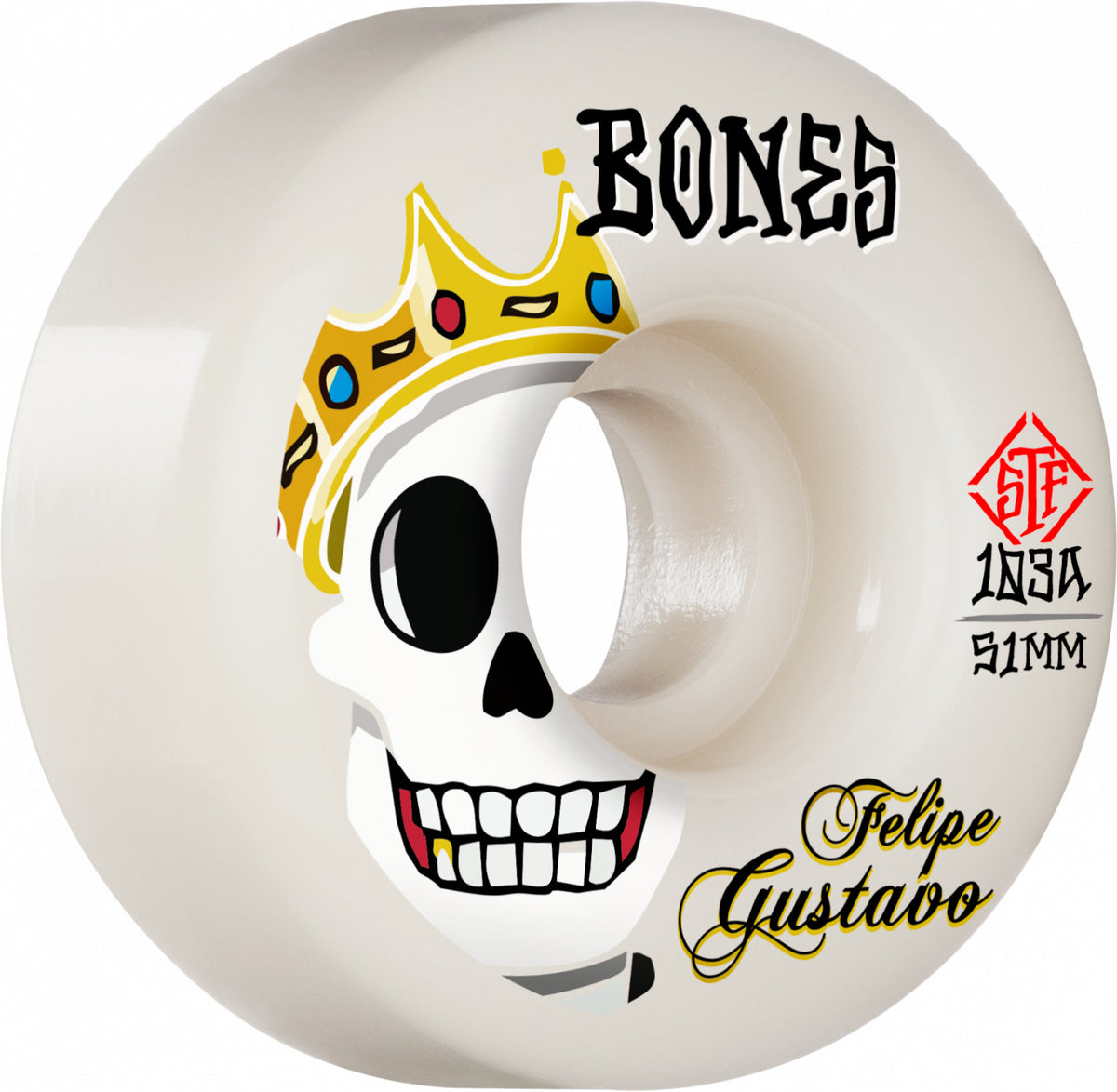 Bones Gustavo Notorious STF V1 Wheels, 51mm/103a